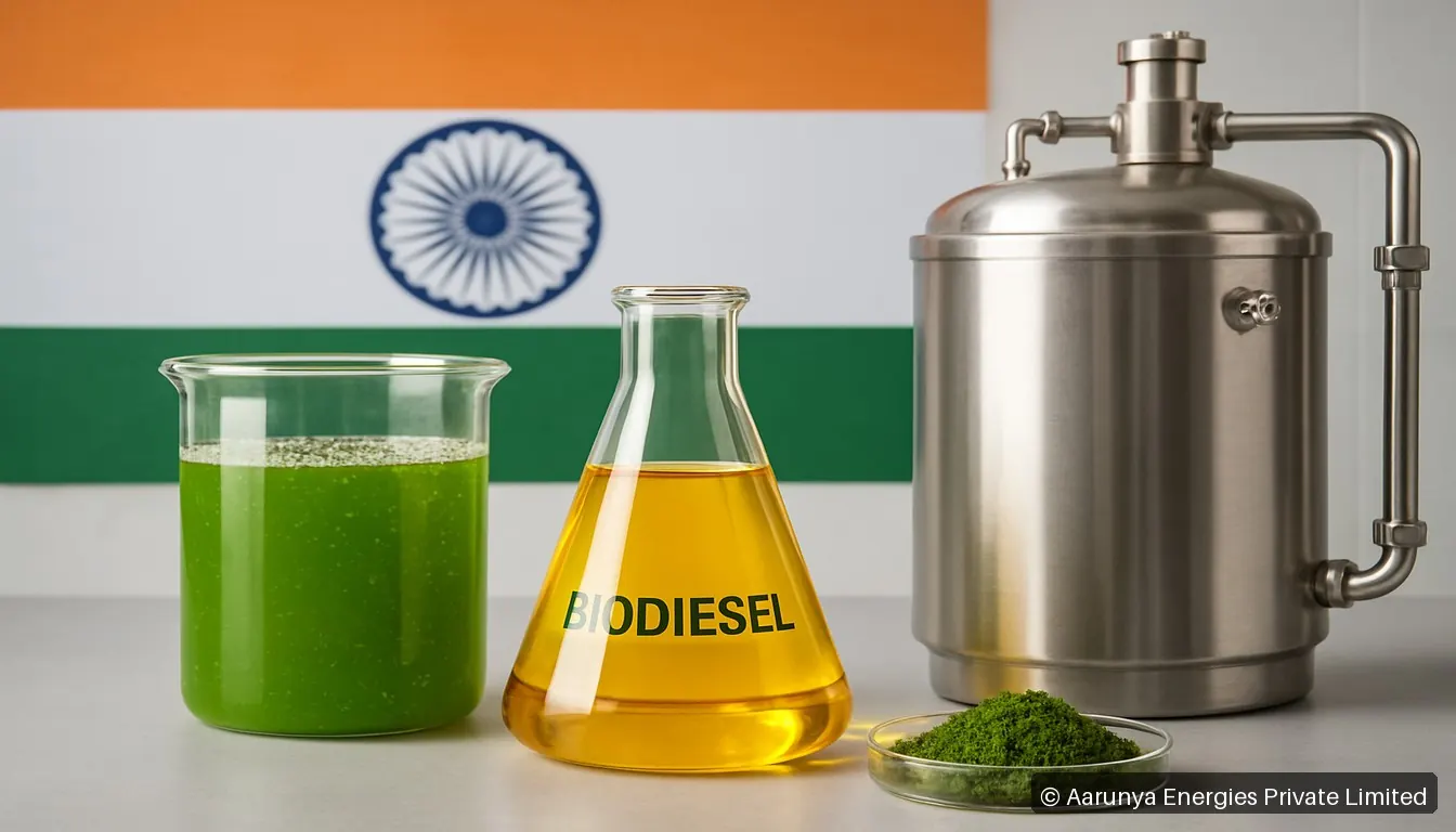 Biodiesel Production from Algae: India's Research Progress and Commercial Potential
