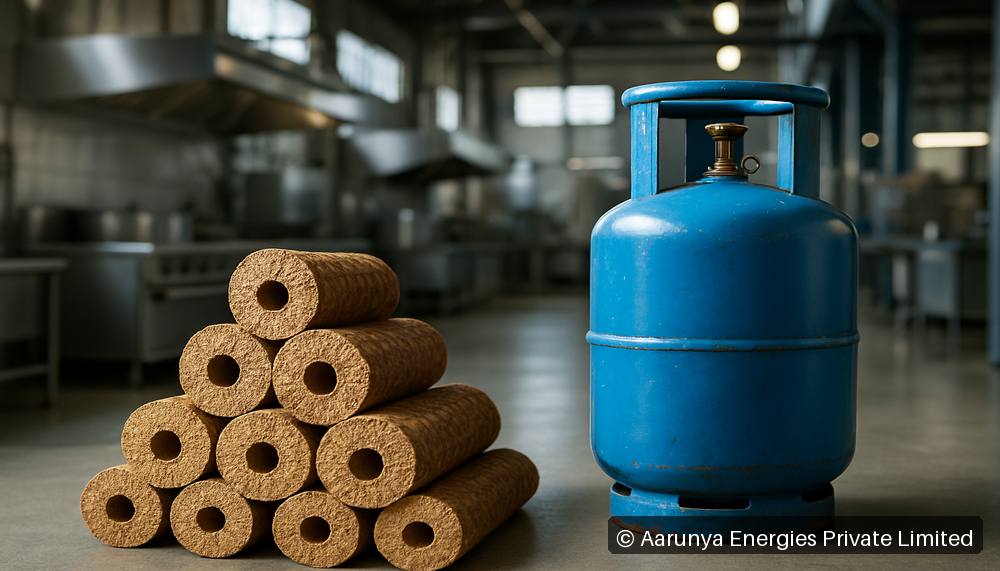Biomass Briquettes vs LPG: Cost Comparison for Industrial Kitchens in India